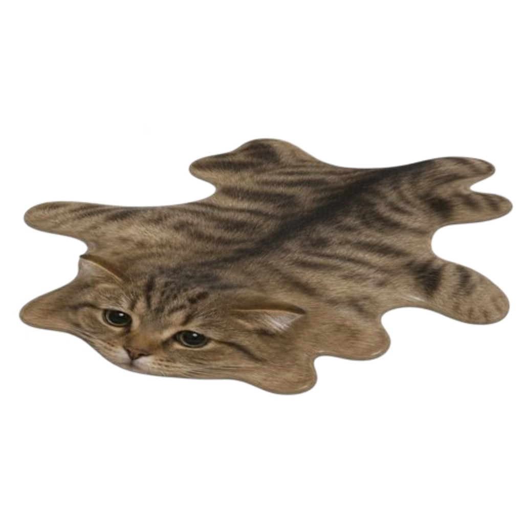 A boneless, puddle-shaped cat